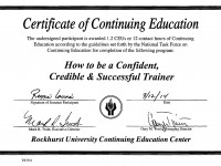 Confident, Credible & Successfull Trainer_March 2014